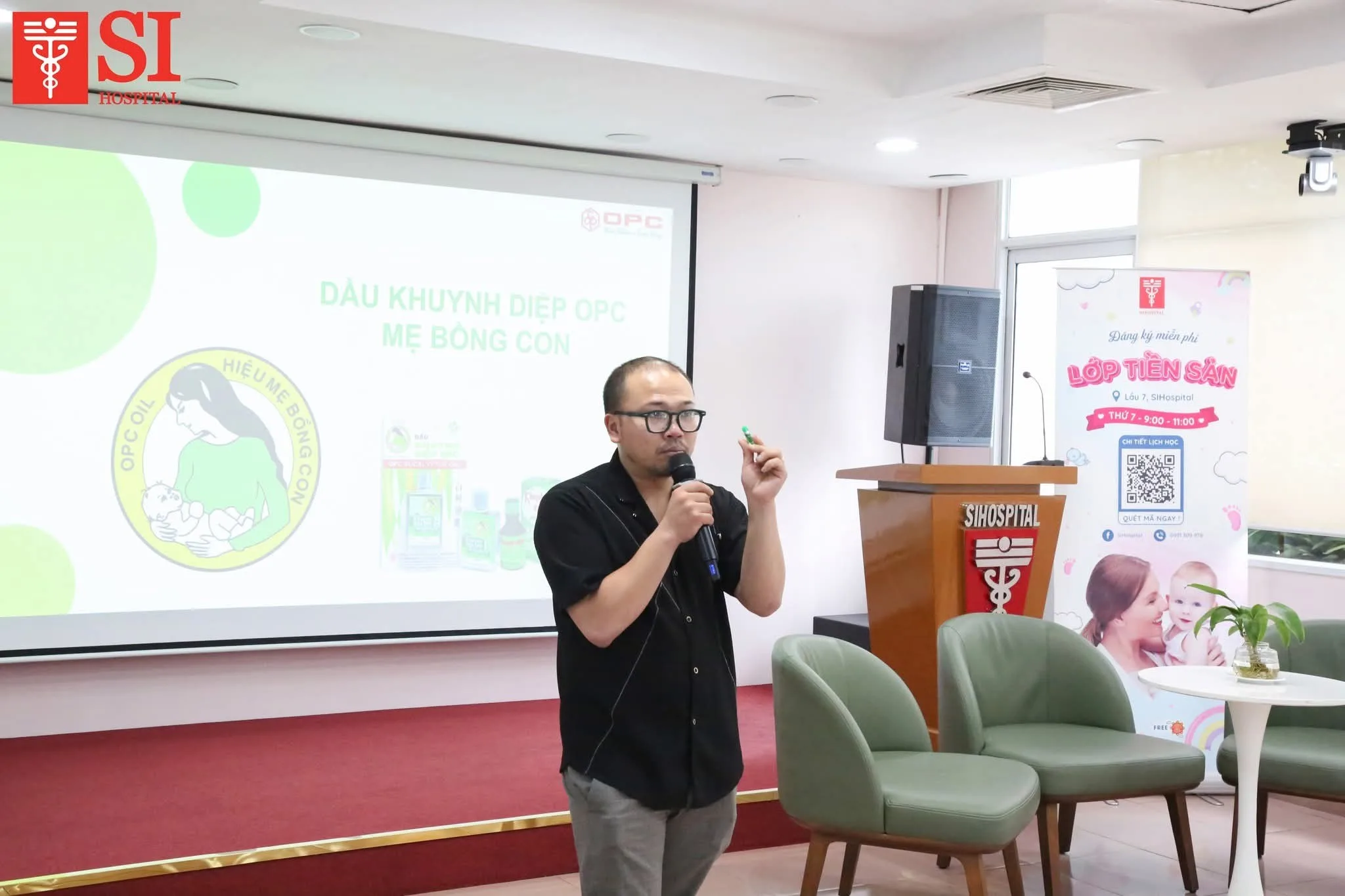 Cùng Dầu Khuynh Diệp OPC chào các bố bỉm, mẹ bầu tại Lớp tiền sản Bệnh viện Phụ sản Quốc tế Sài Gòn