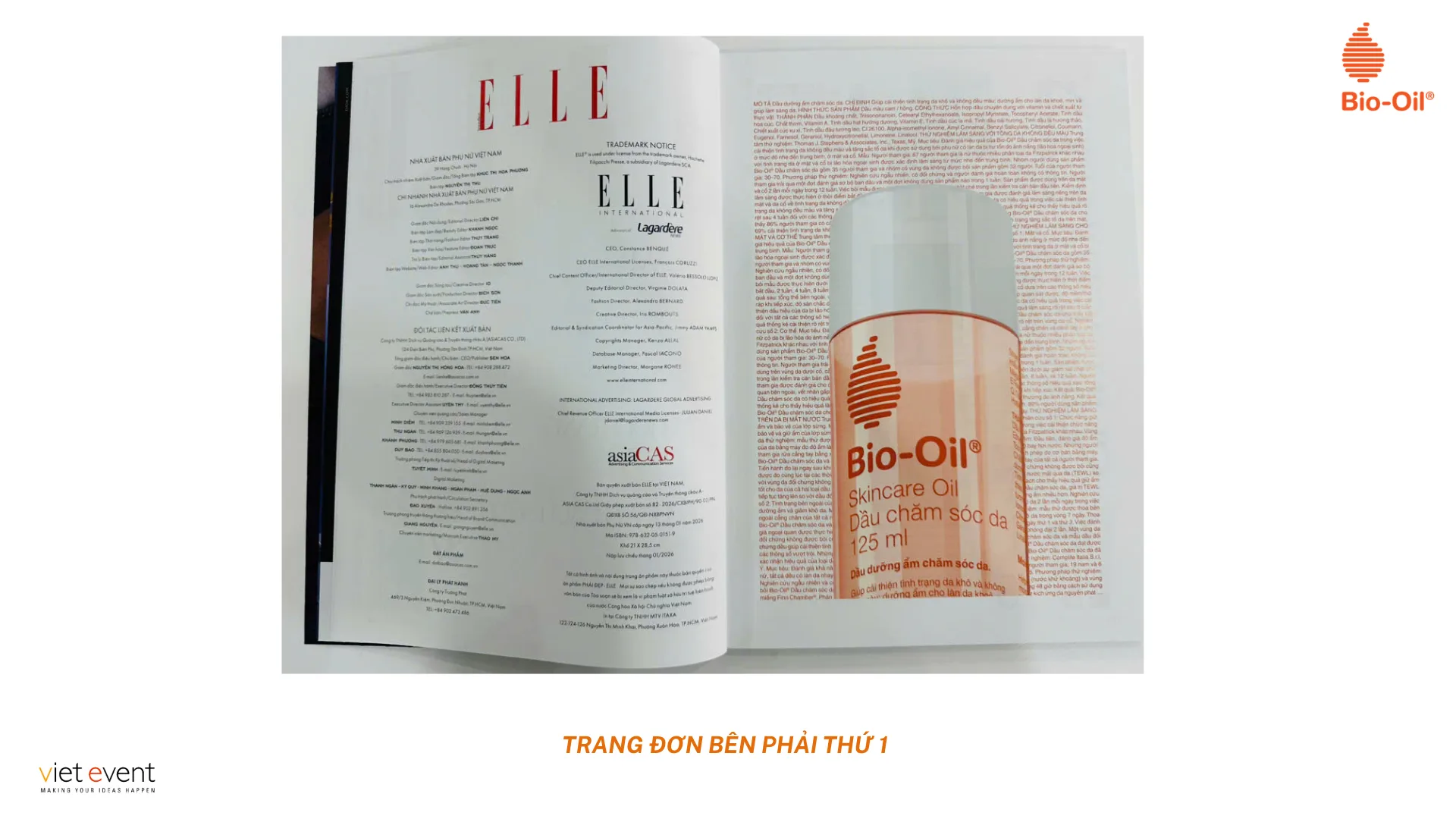 Chiến dịch Print-Ads – Quảng cáo trên ấn phẩm in ấn danh tiếng của Viet Event