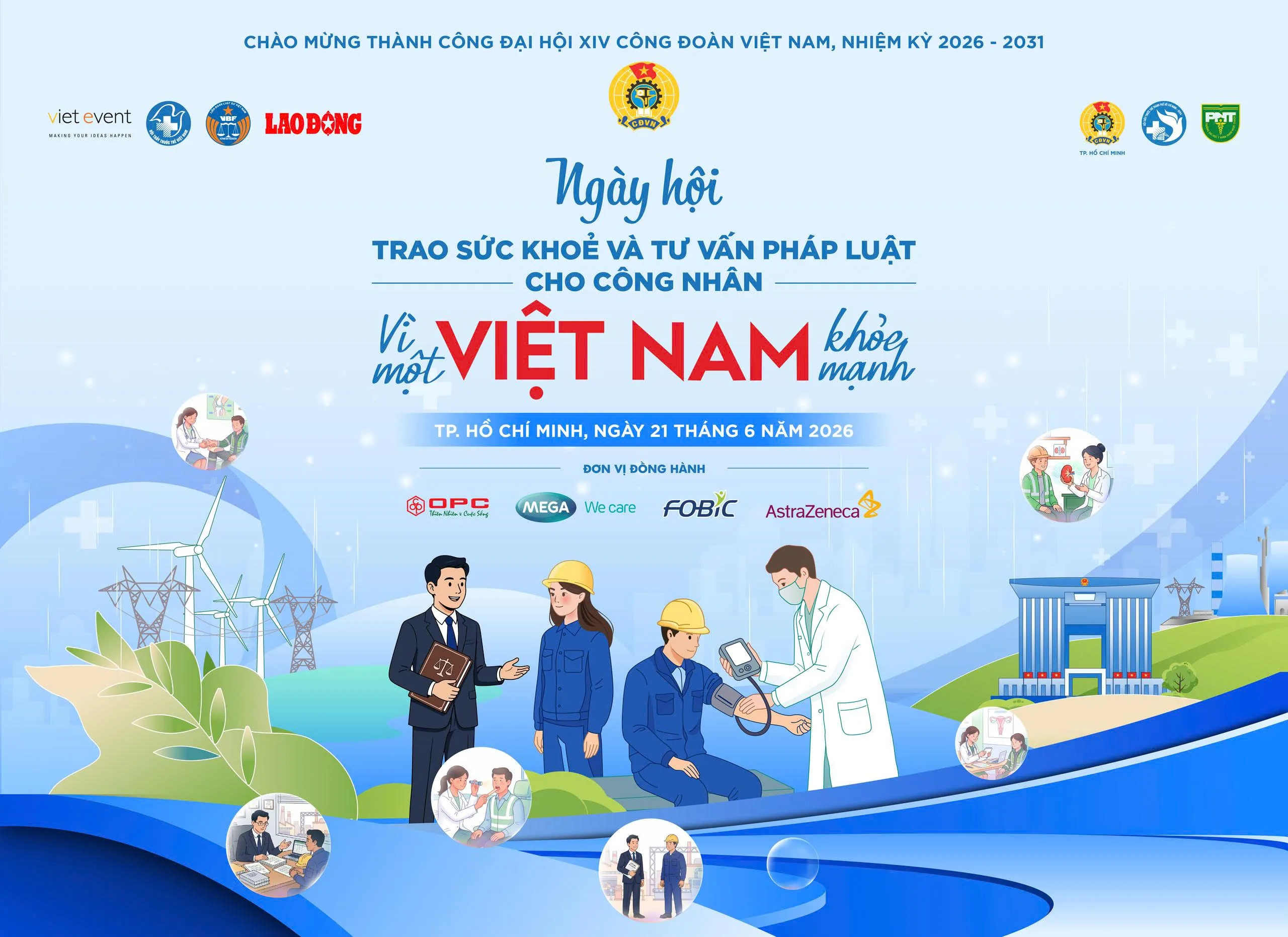 Cờ hoa chào đón VE ở Bình Dương: Trao sức khoẻ và tư vấn pháp luật cho công nhân – Vì một Việt Nam khoẻ mạnh năm 2026
