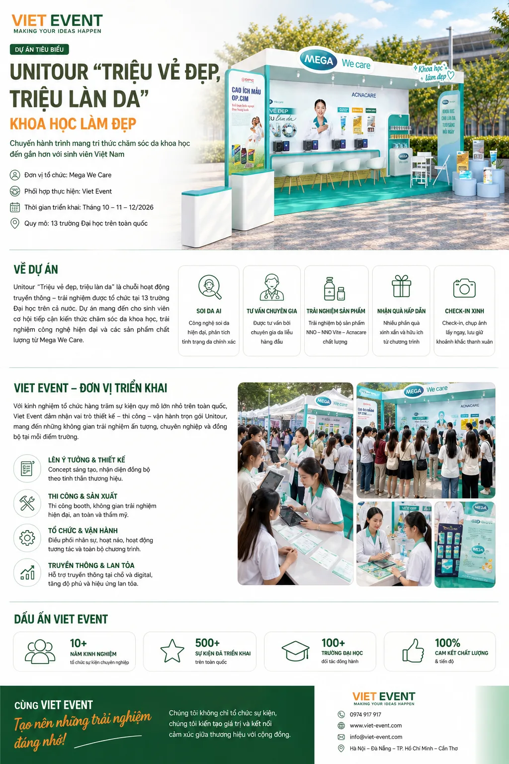 UNITOUR “TRIỆU VẺ ĐẸP, TRIỆU LÀN DA” - KHOA HỌC LÀM ĐẸP